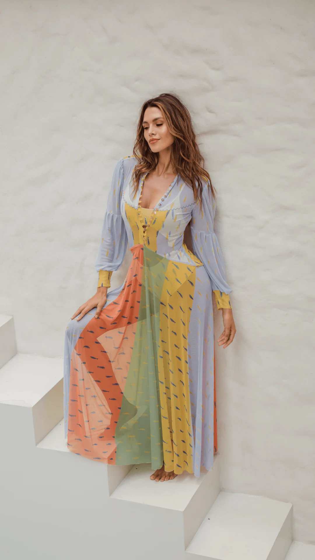 Vestido Bahia Tricolor