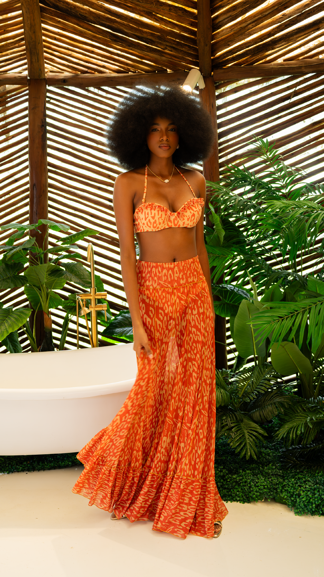 Falda Mayatex Canela